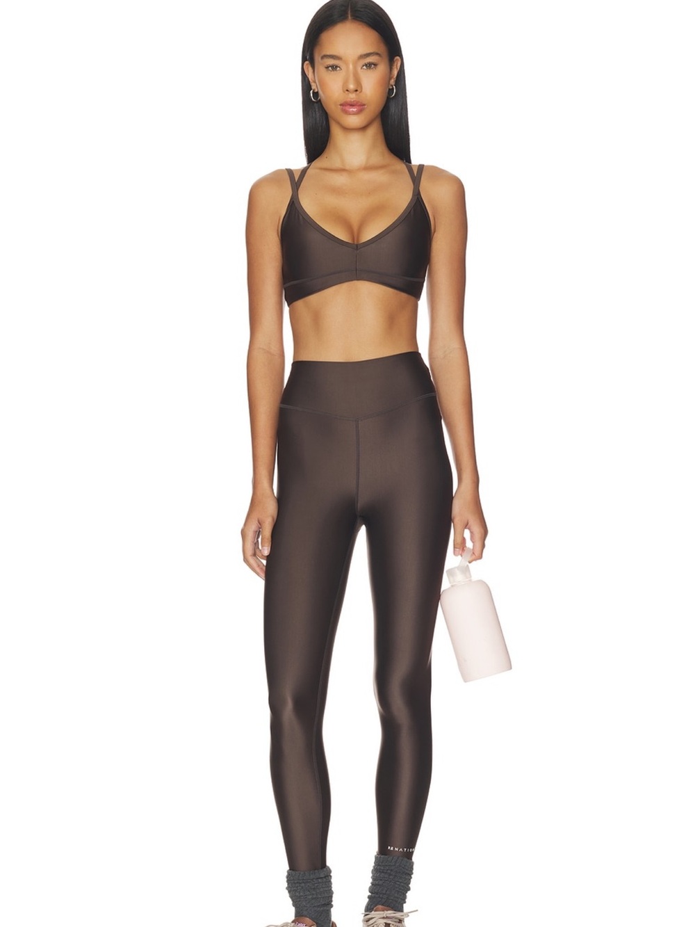 P.E Nation Brown High-Waist Legging SIZE XS
